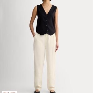 Everlane Bone Cream Tencel The Trouser in Buttersoft in Size 0